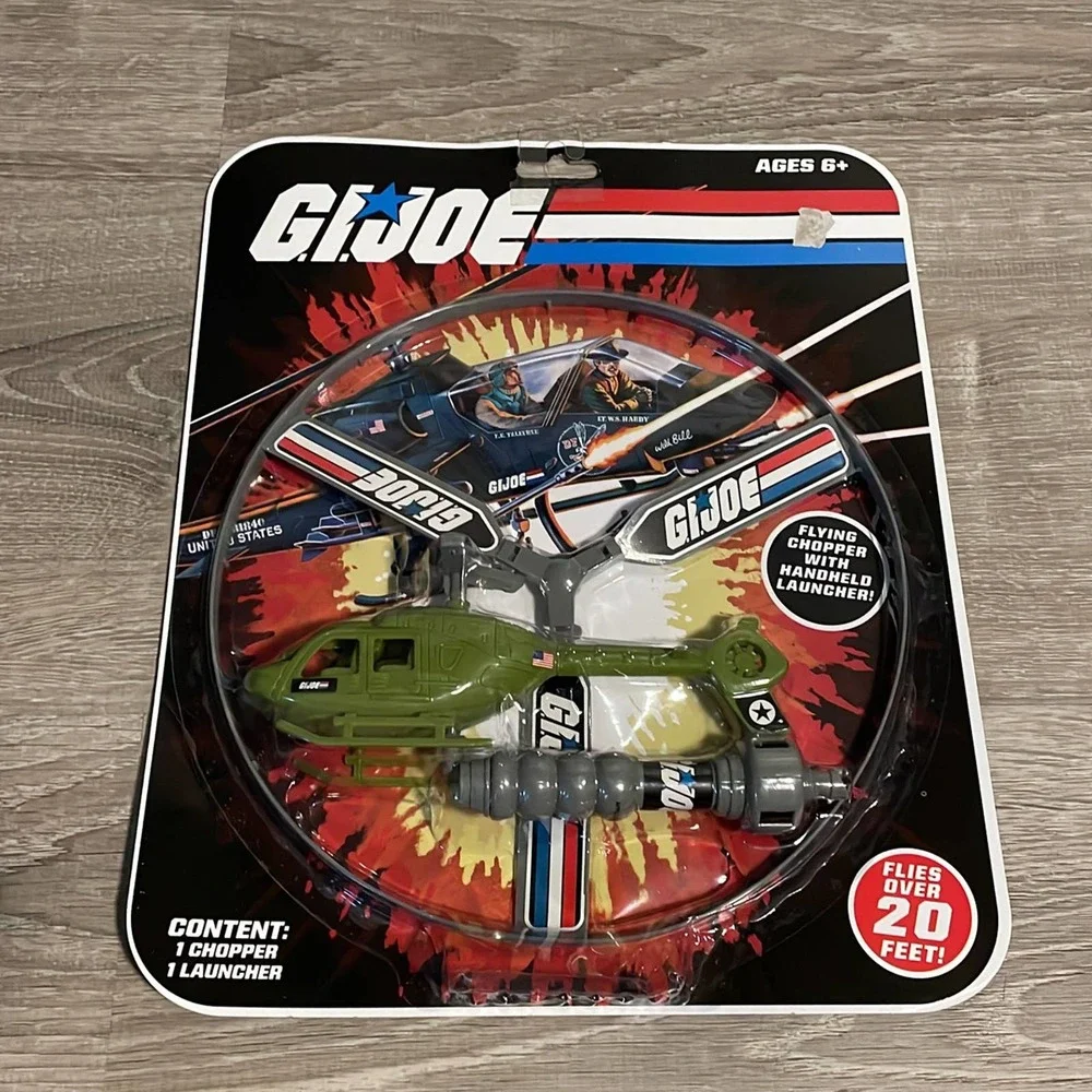 GI JOE flying chopper with hand, held launcher new